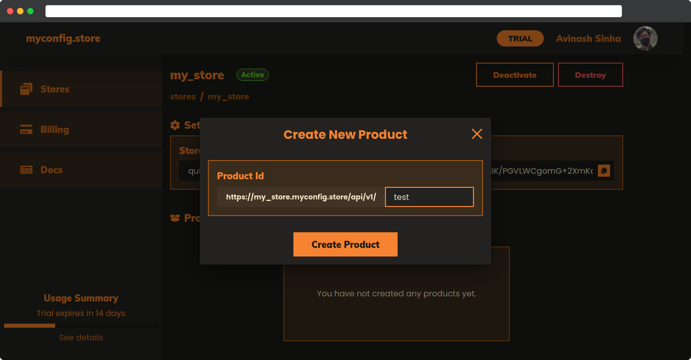 Create New Product