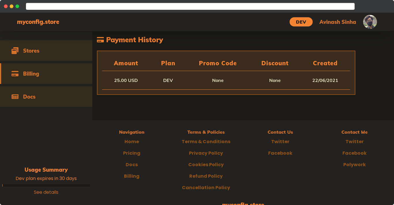 Payment History