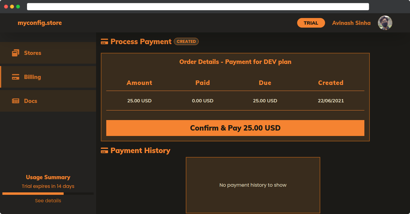 Review Payment