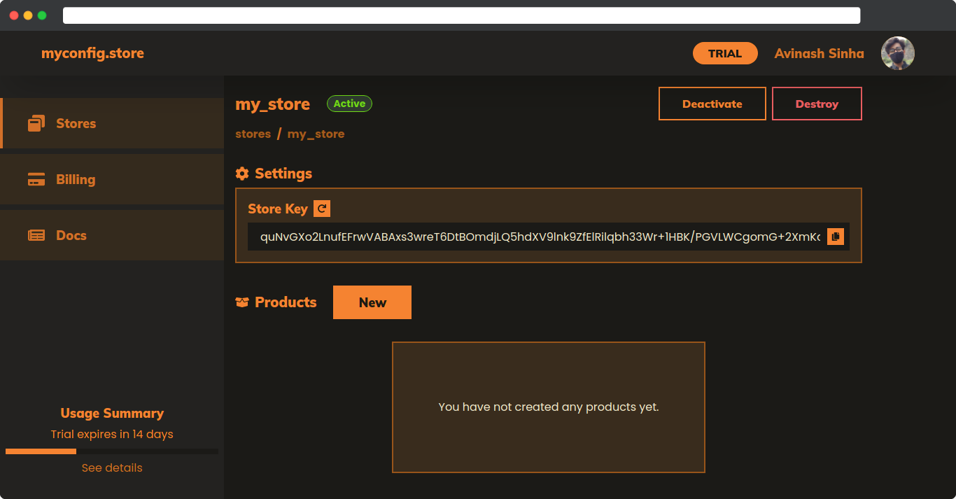 Store Page